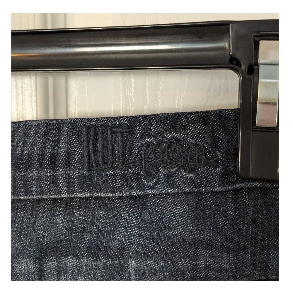 Y2K Kut From The Kloth Madeleine Bermuda Short Dark Wash Denim High Waist Size 0